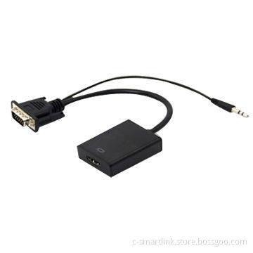 VGA to HDMI, supports VGA & audio format